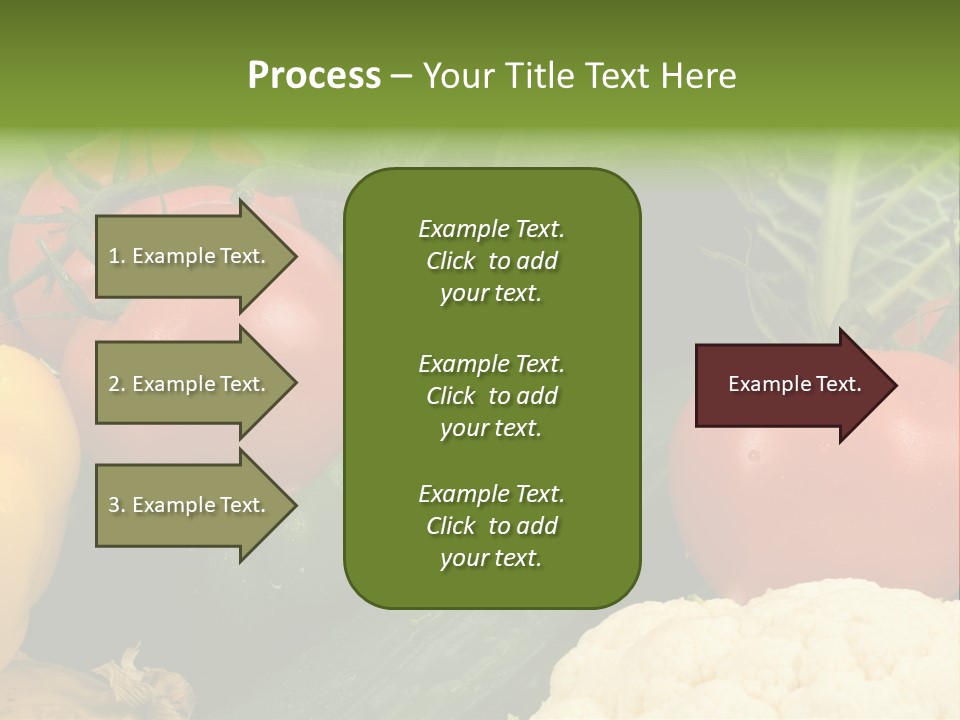 Close-Up Of Fresh Vegetables For Backgrounds PowerPoint Template