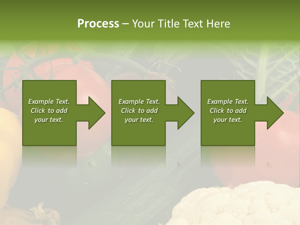 Close-Up Of Fresh Vegetables For Backgrounds PowerPoint Template