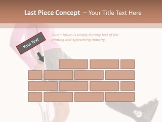 Woman With An Ortho Boot PowerPoint Template