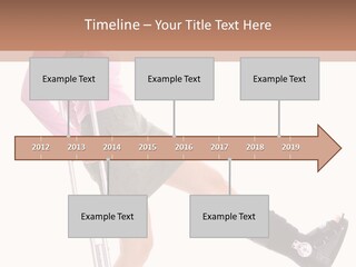 Woman With An Ortho Boot PowerPoint Template