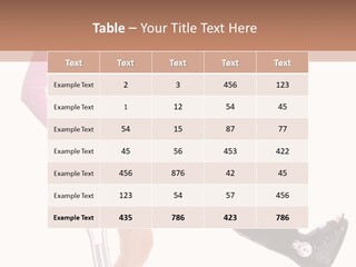 Woman With An Ortho Boot PowerPoint Template