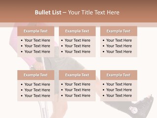 Woman With An Ortho Boot PowerPoint Template