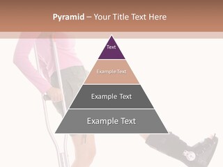 Woman With An Ortho Boot PowerPoint Template