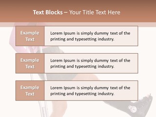 Woman With An Ortho Boot PowerPoint Template