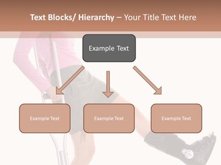 Woman With An Ortho Boot PowerPoint Template