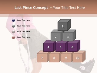 Woman With An Ortho Boot PowerPoint Template