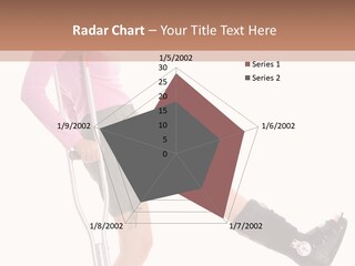 Woman With An Ortho Boot PowerPoint Template