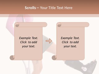Woman With An Ortho Boot PowerPoint Template