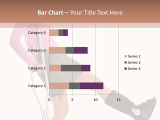 Woman With An Ortho Boot PowerPoint Template