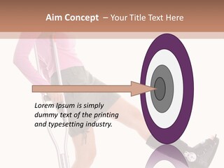 Woman With An Ortho Boot PowerPoint Template