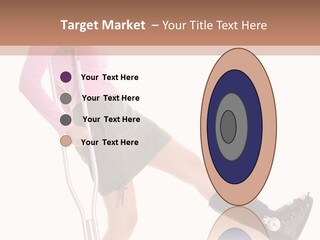 Woman With An Ortho Boot PowerPoint Template