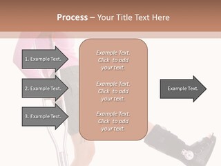 Woman With An Ortho Boot PowerPoint Template