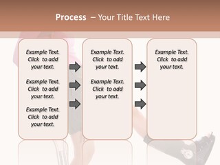 Woman With An Ortho Boot PowerPoint Template