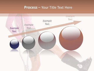 Woman With An Ortho Boot PowerPoint Template