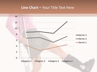 Woman With An Ortho Boot PowerPoint Template