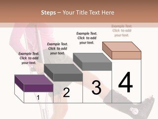 Woman With An Ortho Boot PowerPoint Template