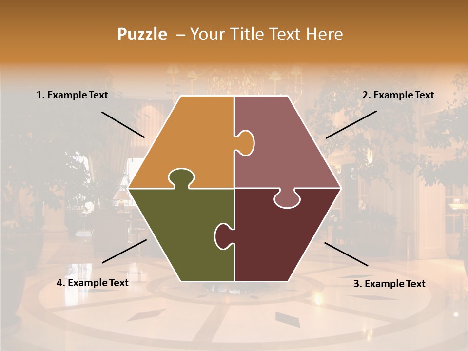 A Large Room With A Chandelier And A Chandelier Hanging From The PowerPoint Template