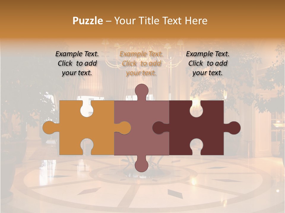 A Large Room With A Chandelier And A Chandelier Hanging From The PowerPoint Template