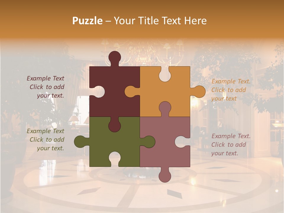 A Large Room With A Chandelier And A Chandelier Hanging From The PowerPoint Template