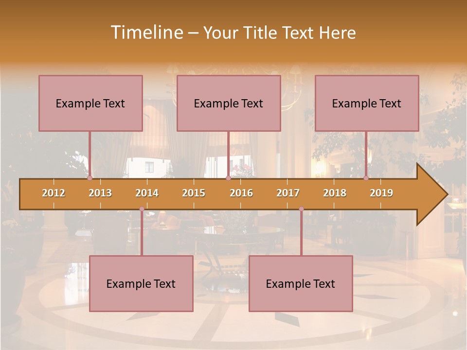 A Large Room With A Chandelier And A Chandelier Hanging From The PowerPoint Template