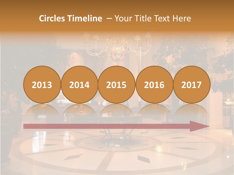 A Large Room With A Chandelier And A Chandelier Hanging From The PowerPoint Template