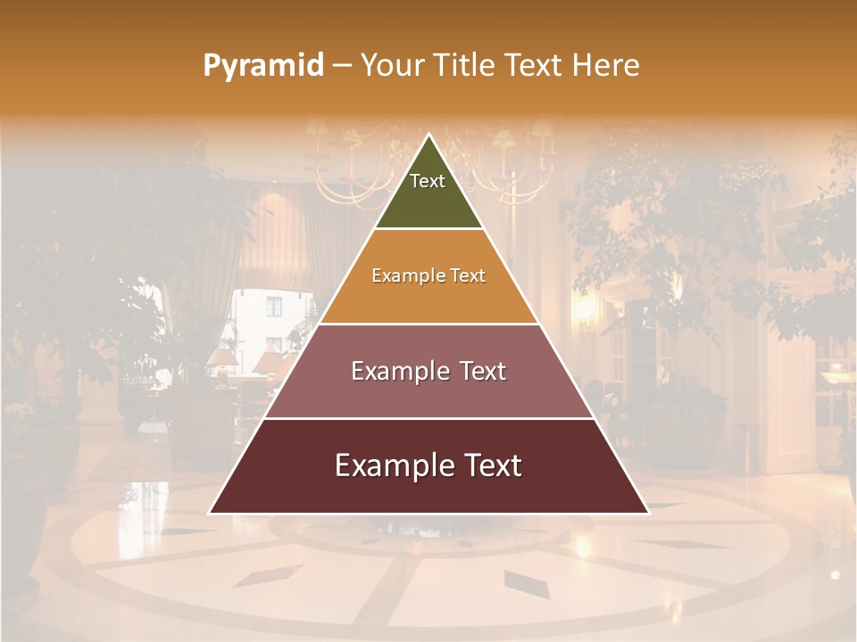 A Large Room With A Chandelier And A Chandelier Hanging From The PowerPoint Template