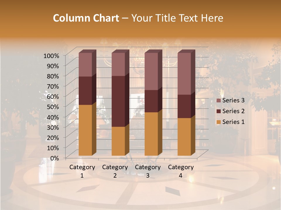 A Large Room With A Chandelier And A Chandelier Hanging From The PowerPoint Template