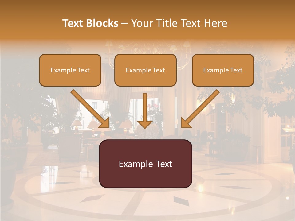 A Large Room With A Chandelier And A Chandelier Hanging From The PowerPoint Template