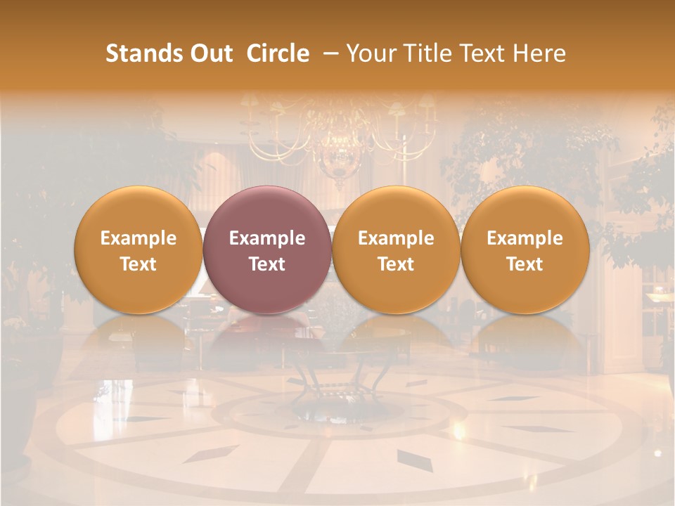 A Large Room With A Chandelier And A Chandelier Hanging From The PowerPoint Template