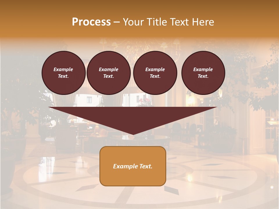 A Large Room With A Chandelier And A Chandelier Hanging From The PowerPoint Template