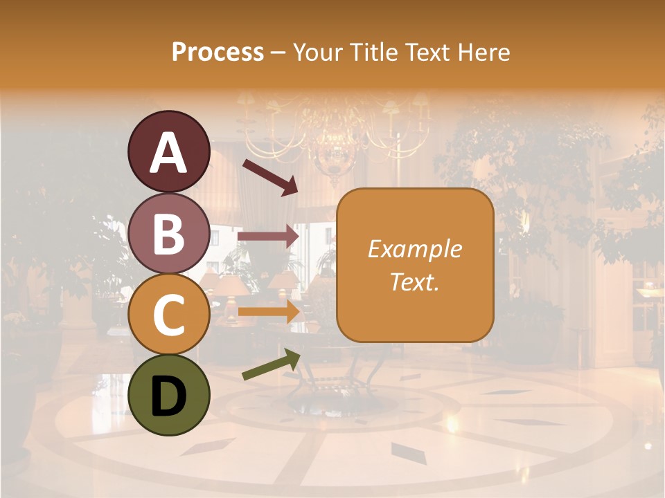 A Large Room With A Chandelier And A Chandelier Hanging From The PowerPoint Template