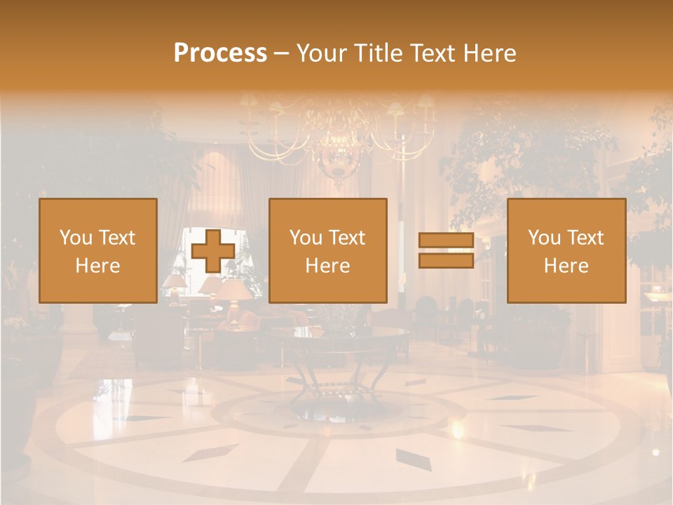 A Large Room With A Chandelier And A Chandelier Hanging From The PowerPoint Template