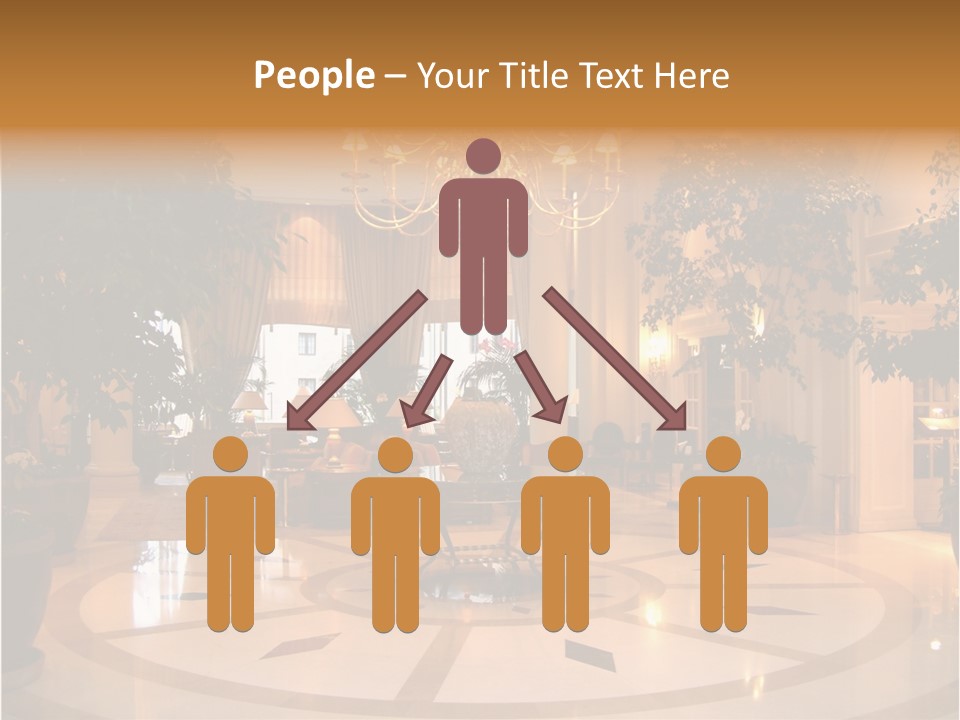 A Large Room With A Chandelier And A Chandelier Hanging From The PowerPoint Template