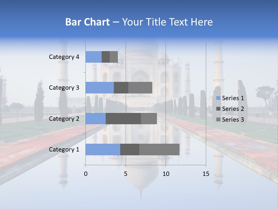 World Wonder Taj Mahal In Soft Early Morning Light With Blue Sky PowerPoint Template