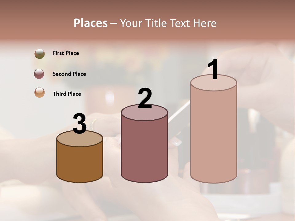 A Manicure Is In A Beauty Salon PowerPoint Template