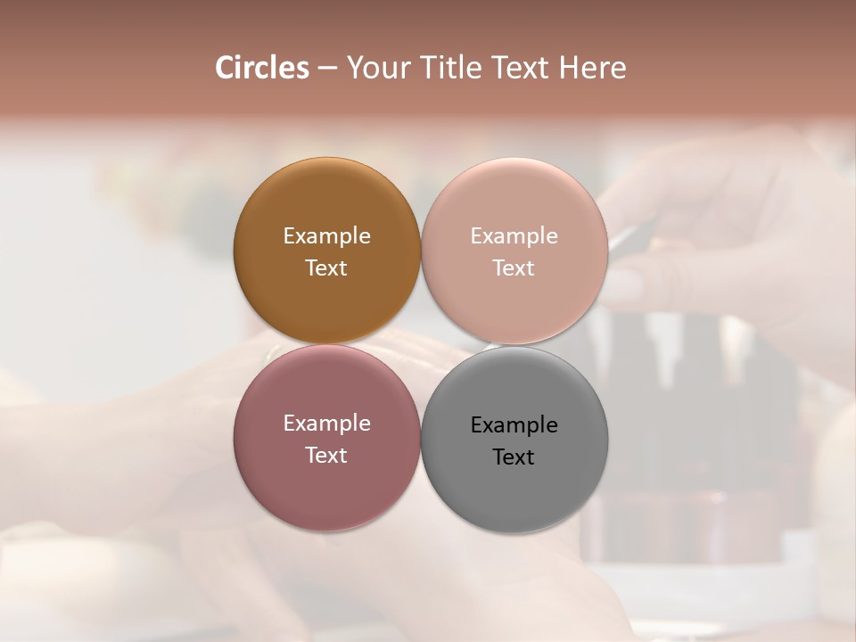 A Manicure Is In A Beauty Salon PowerPoint Template