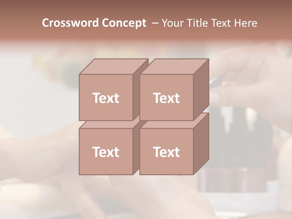 A Manicure Is In A Beauty Salon PowerPoint Template
