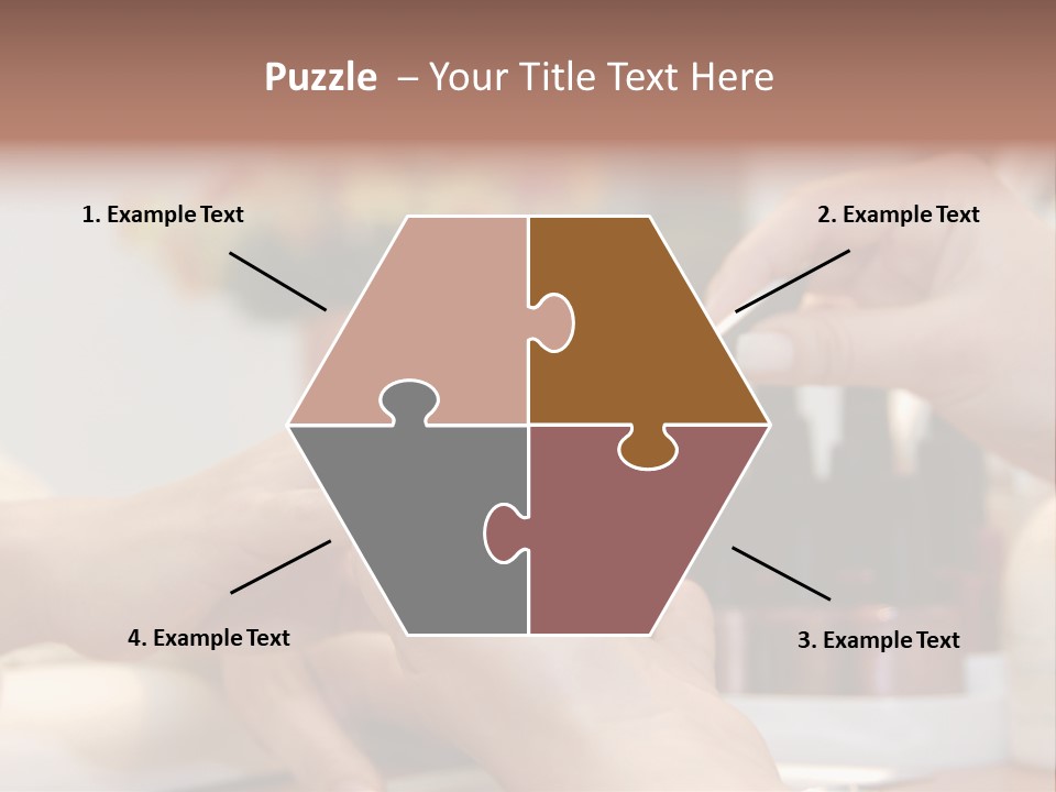 A Manicure Is In A Beauty Salon PowerPoint Template