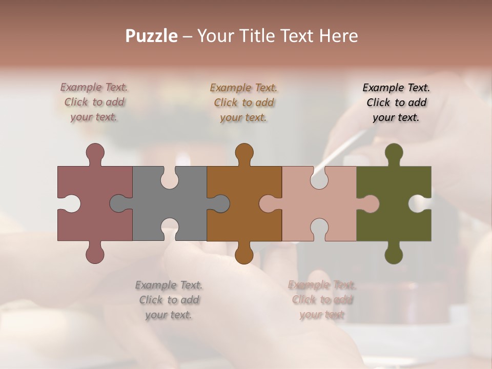 A Manicure Is In A Beauty Salon PowerPoint Template