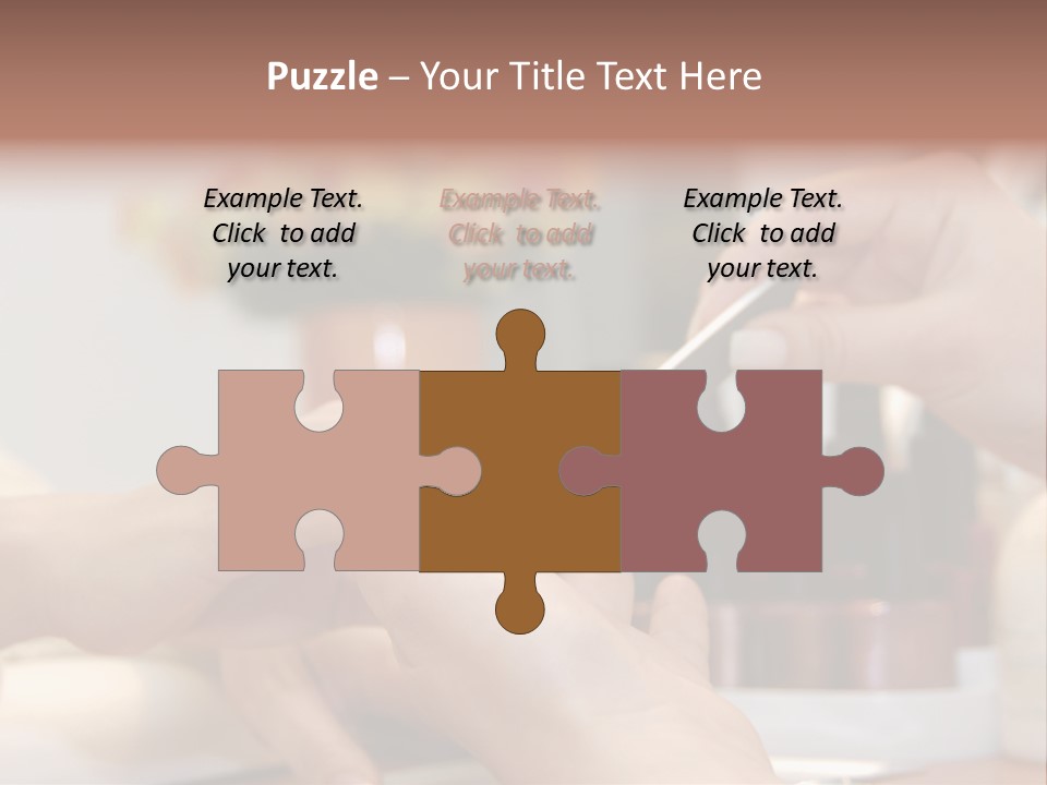 A Manicure Is In A Beauty Salon PowerPoint Template