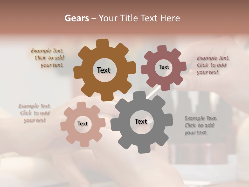 A Manicure Is In A Beauty Salon PowerPoint Template