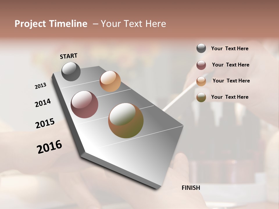 A Manicure Is In A Beauty Salon PowerPoint Template
