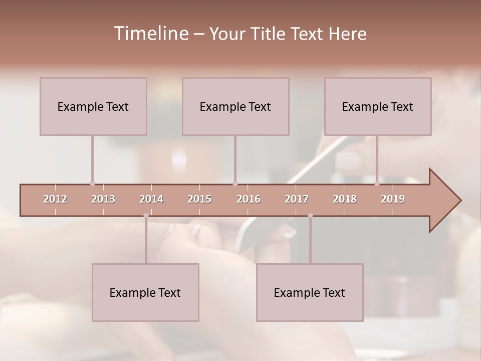 A Manicure Is In A Beauty Salon PowerPoint Template