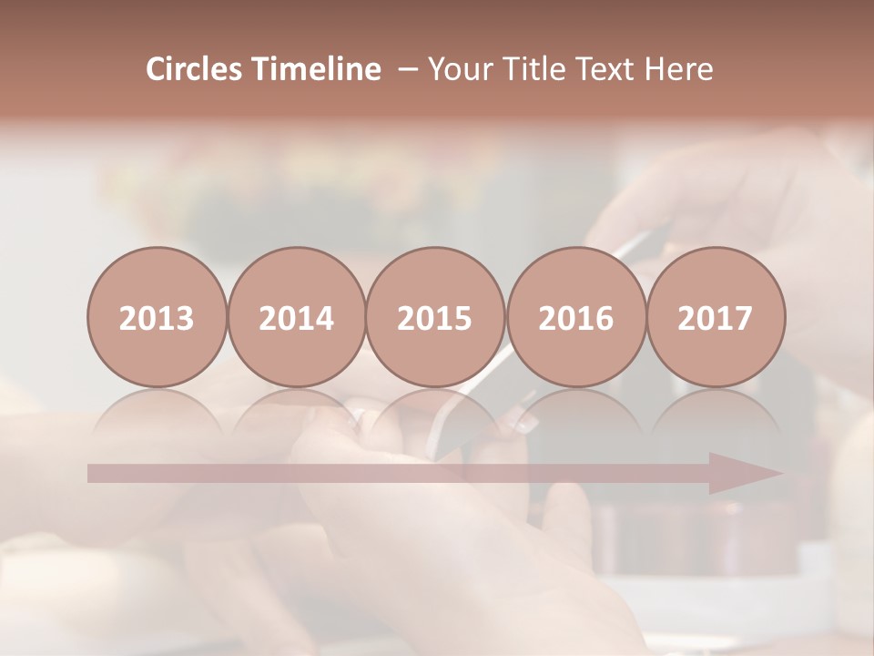 A Manicure Is In A Beauty Salon PowerPoint Template