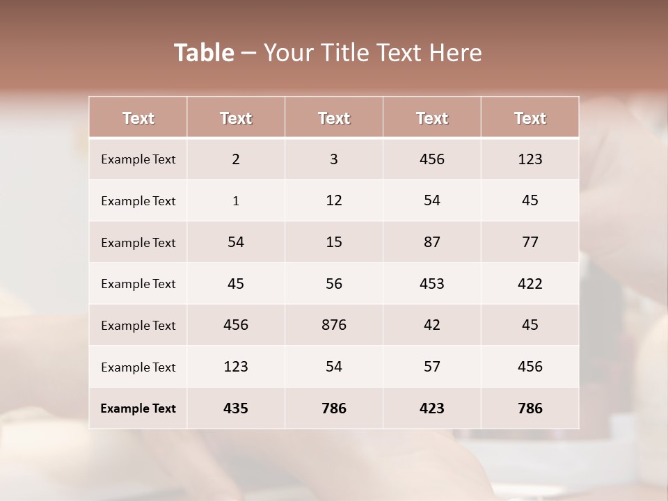 A Manicure Is In A Beauty Salon PowerPoint Template