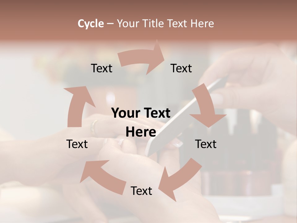 A Manicure Is In A Beauty Salon PowerPoint Template