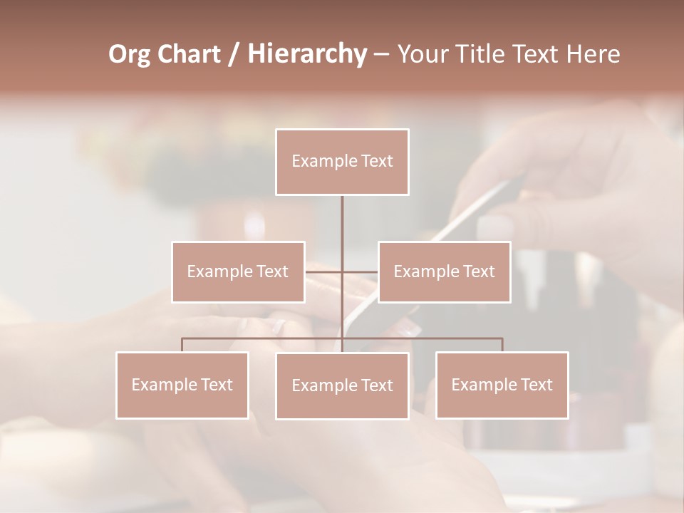 A Manicure Is In A Beauty Salon PowerPoint Template