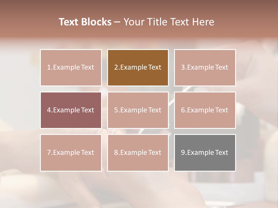A Manicure Is In A Beauty Salon PowerPoint Template