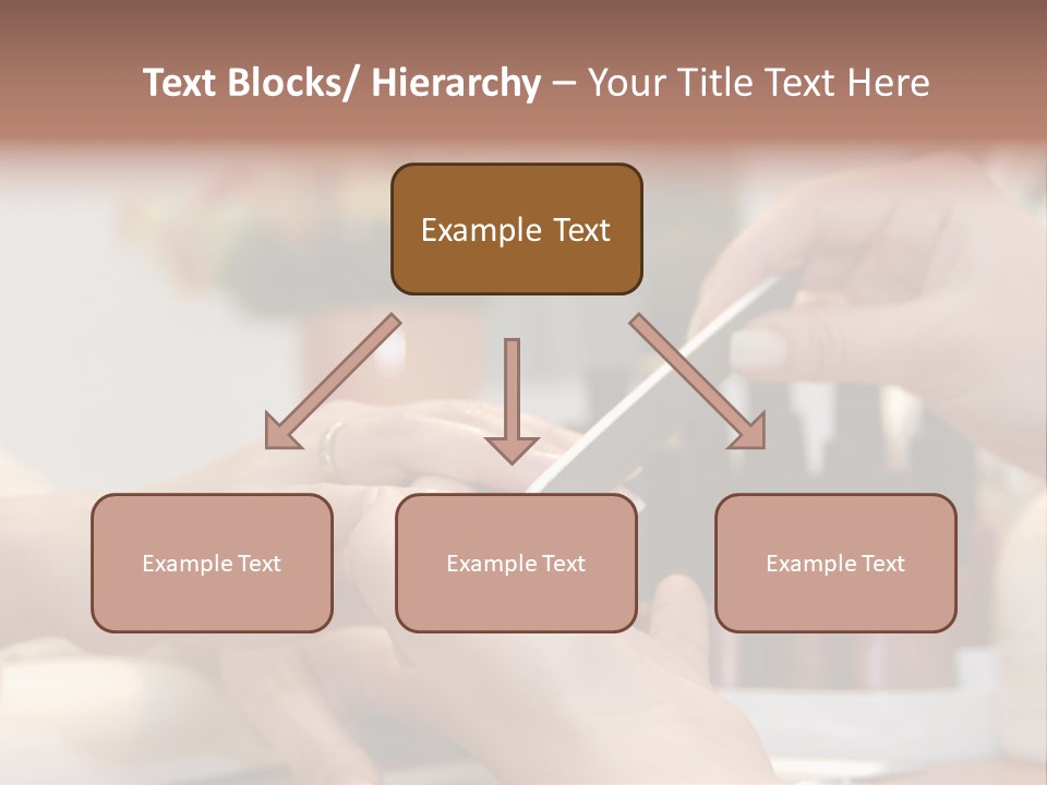A Manicure Is In A Beauty Salon PowerPoint Template