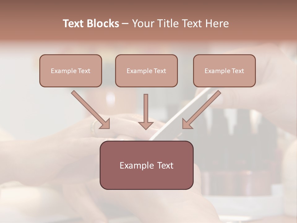 A Manicure Is In A Beauty Salon PowerPoint Template